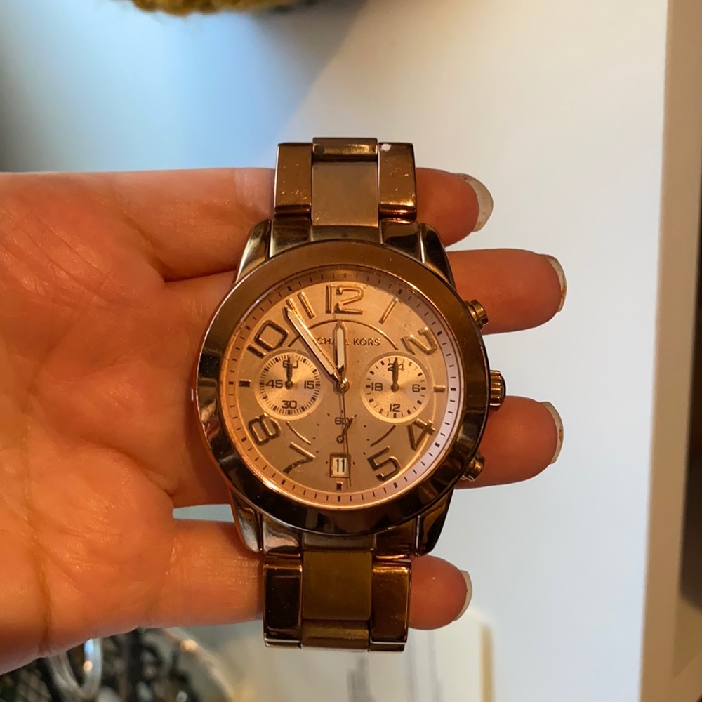 Like new Mk Rose gold watch